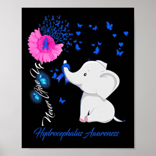 Hydrocefalus Awareness - Hydrocefalus lint Poster (Voorkant)