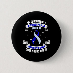 Hydrocefalus Overlevende Dochter Power Awareness w Ronde Button 5,7 Cm