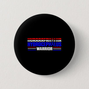 Hydrocefalus Overlevende vechtbewustzijn Warrior 1 Ronde Button 5,7 Cm