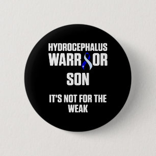 Hydrocefalus Overlevende Zoon Bewustzijn Warrior 6 Ronde Button 5,7 Cm
