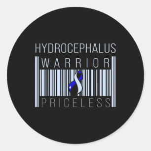 Hydrocefalus Survivor Prijsbewustzijn Warrior Ronde Sticker