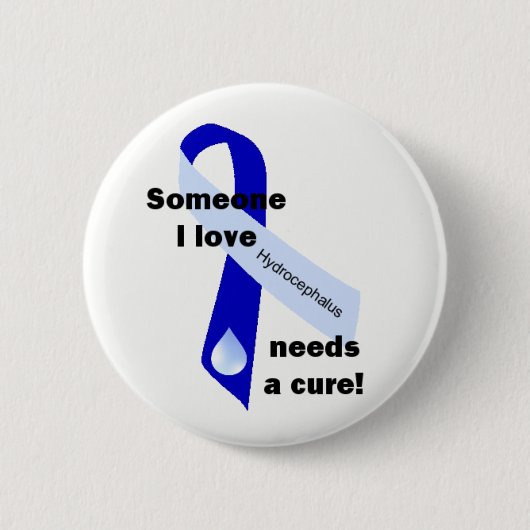 Hydrocefhalus Awareness Button (Voorkant)