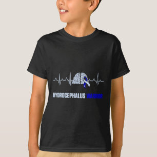 Hydrocefhalus Survivor Heartbeat Awareness Warrior T-shirt