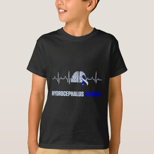 Hydrocefhalus Survivor Heartbeat Awareness Warrior T-shirt (Voorkant)