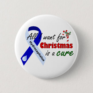Hydrocephalus kerstButton Ronde Button 5,7 Cm