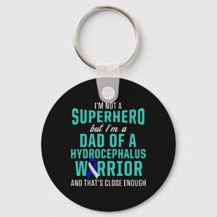 Hydrocephalus Survivor Dad Hero Awareness Warrior Sleutelhanger