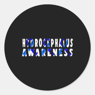 Hydrocephalus Survivor Research Awareness Warrior Ronde Sticker