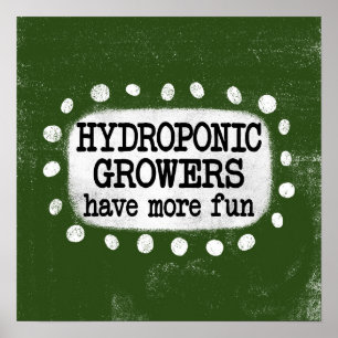 Hydrocultuur kwekers hebben meer plezier in het Po Poster