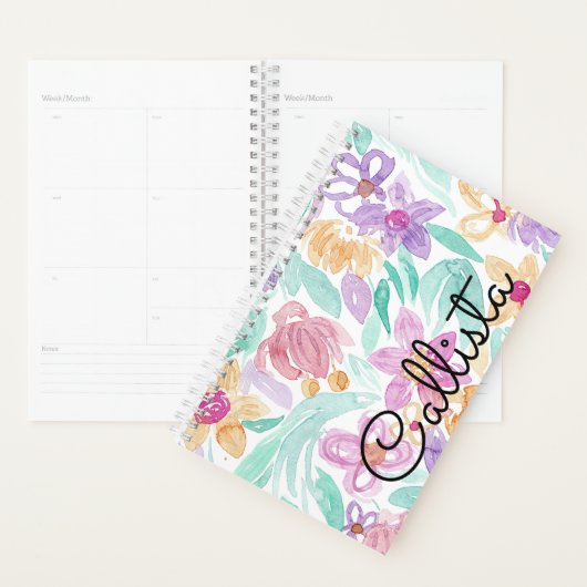 Hydrogramme d'aquarelle rose pâle orange (Devant avec enveloppe)