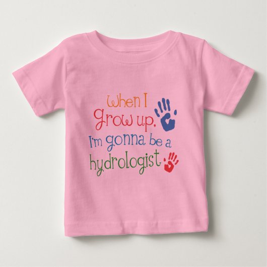 Hydroloog (Future) Baby Baby T-Shirt (Voorkant)