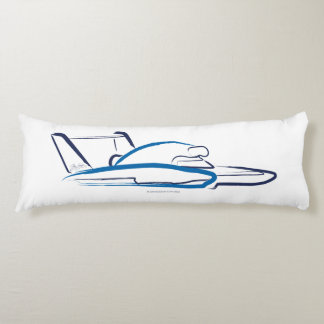 Hydroplane 01 Blauw Lichaamskussen