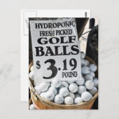 Hydroponische Golf Balls Briefkaart (Voorkant / Achterkant)