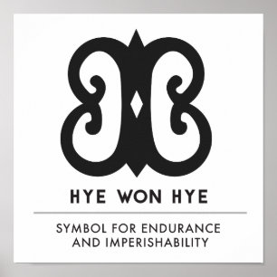 Hye Won Hye   Andikra-symbool Endurance Poster