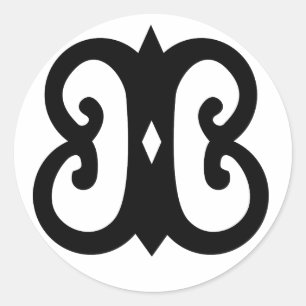 Hye Won Hye   Andikra-symbool Endurance Ronde Sticker