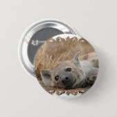 Hyena Afbeelding Round Pin Ronde Button 5,7 Cm (Voorkant /achterkant)