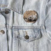Hyena Afbeelding Round Pin Ronde Button 5,7 Cm (In situ)