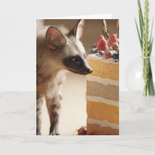 Hyena & Cake Nieuwsgierigheidskaart Kaart