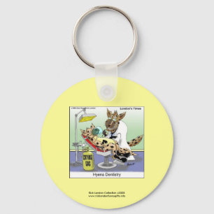 Hyena Dentistry Cartoon Funny Sleutelhanger