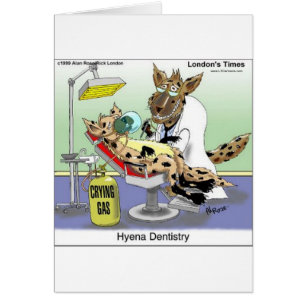 Hyena Dentistry Gifts T - shirts Mokken Kaarten, e