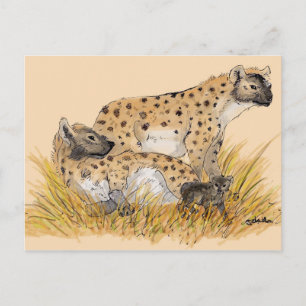 Hyena Family Briefkaart