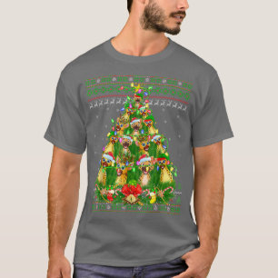 Hyena Lover Xmas Licht Ugly Hyena Kerstmis T-shirt