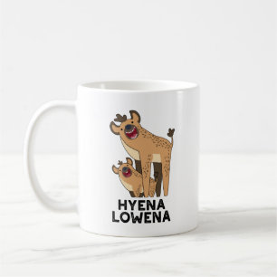 Hyena Lowena Funny Animal Hyena Pun Koffiemok