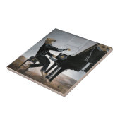 Hyena Piano Music Player Fantasy Art Ceramic Tile Tegeltje (Zijkant)
