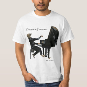 Hyena Piano Music Player Fantasy Art shirten T-shirt