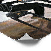 Hyena Piano Music Player Fantasy Wall Art Afdrukke Poster (Hoek)