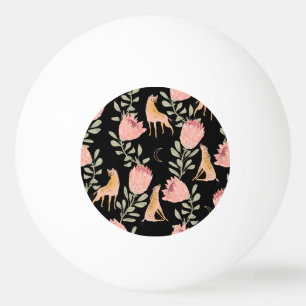 Hyena & Protea: donker  patroon Pingpongballen