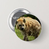 Hyena Round Pin Ronde Button 5,7 Cm (Voorkant /achterkant)