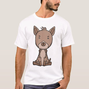 Hyena Schattig Kawaii Safari Dier T-shirt