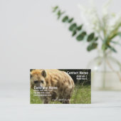 Hyena Visitekaartje (Staand voorkant)