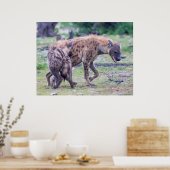 Hyena Wildlife of Africa Poster (Keuken)