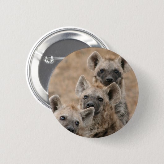 Hyenas Round Button (Voorkant /achterkant)