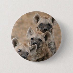 Hyenas Round Button