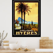 Hyeres Cote da Azur Vintage Advertising  poster (Cuisine)