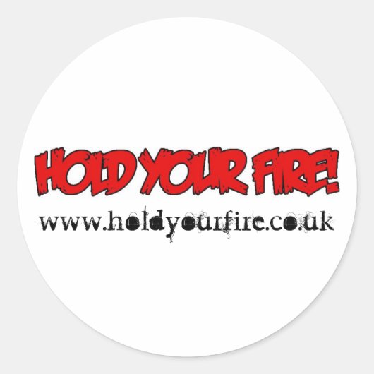 HYF! Witte Sticker (Voorkant)