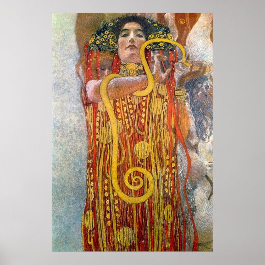 Hygeia door Gustav Klimt Poster (Voorkant)