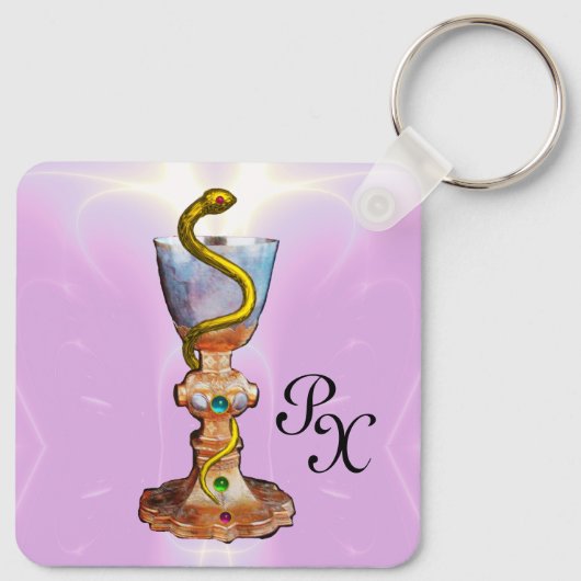 HYGEIA, GENEESMIDDEL, FARMACY MONOGRAM SLEUTELHANGER (Achterkant)