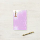 HYGEIA, GENEESMIDDEL, FARMACY Roze Lila Post-it® Notes (Op bureau)