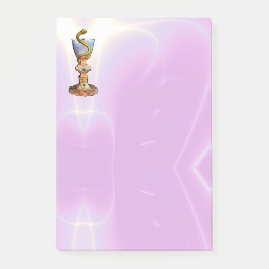 HYGEIA, GENEESMIDDEL, FARMACY Roze Lila Post-it® Notes (Voorkant)