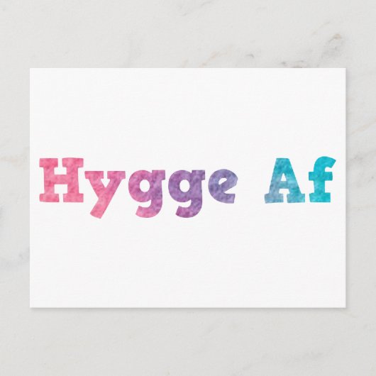 hygge af briefkaart (Voorkant)