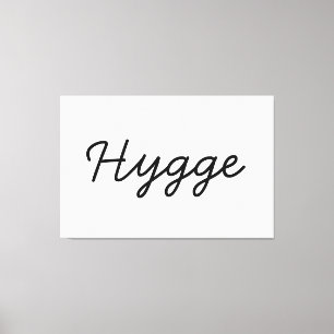 Hygge Black Elegant Canvas Afdruk