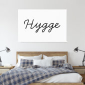 Hygge Black Elegant Canvas Afdruk (Insitu (Slaapkamer))
