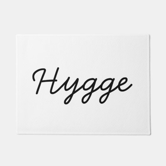 Hygge Black Elegant Deurmat (Voorkant)