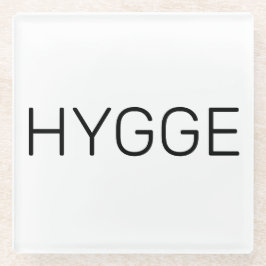 Hygge Black Glazen Onderzetter