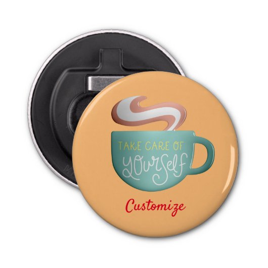 Hygge Drink Self-Care Thunder_Cove Button Flesopener (Voorkant)