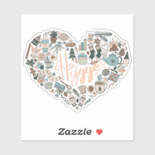 Hygge Heart Sticker