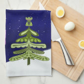 Hygge Horse Winter Scène Cuisine Thé Serviette (Quart Plié)